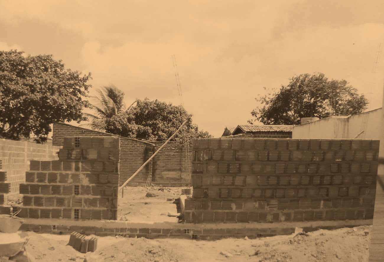 Registro da construção da sede da ODCS